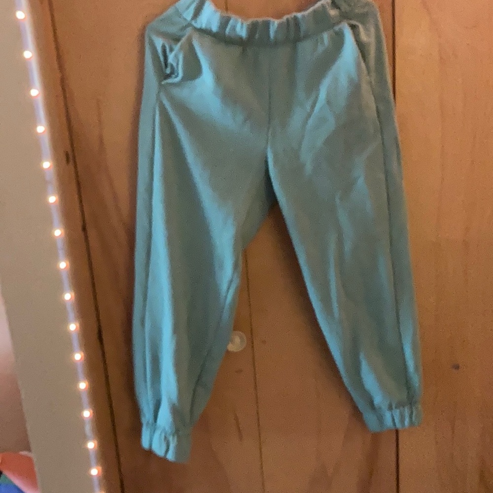green sweat pants (size small)